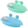 thumbnail image 4 of Caja de baño para pájaros con espejo, bañera portátil para colgar loros, baño para pájaros pequeños, suministros de limpieza (azul (A)+verde), 4 of 4
