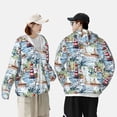 thumbnail image 4 of Fotbe Watercolor Sailboat Chaqueta con Protección Solar UPF 50+ para Hombre y Mujer, Camisa con Capucha y Bolsillos-Large, 4 of 7
