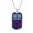 Military Chain (Gold), variant on New York Fan Blue Necklace Dog Tag Necklace Stainless Steel 24" Chain Silver Tone or Gold Tone
