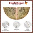 thumbnail image 3 of Sikiie Vintage World Map Nativity Christmas Tree Skirt, Jesus Christian Winter Holiday Tree Mat Decoration(30-48IN)30", 3 of 6