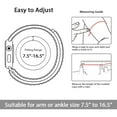 thumbnail image 3 of JEMACHE Nylon Armband for Apple Watch 42mm 41mm 40mm iWatch Series 10 9 8 7 6 5 4 SE Strap, Women Men Sport Workout Comfy Arm/Ankle Band (Black), 3 of 7
