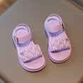 thumbnail image 7 of Zanarzt Kids Sandals Toddler Buckle Sandals Open Toe Summer Water Sandal with Adjustable Strap for Girls Purple,US 12, 7 of 7