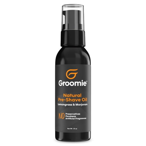 GROOMIE Aceite natural preafeitado para hombres y mujeres calvos | Receta a base de plantas especialmente formulada con aceites esenciales de semillas de cardo mariano, antioxidantes y vitamina E | Pr
