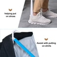 thumbnail image 3 of HLONK Dressing Stick Detachable Shoe Lifter Handicapped Dressing Stick Two-in-one Dressing Pole, 3 of 6