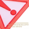 thumbnail image 5 of UPOUART 8Pcs Weatherproof Slow Moving Vehicle Sign with Reflective Red Triangle for Automotive Safety Use, 5 of 5