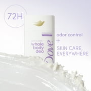 Dove Whole Body Deo Anti-Chafe Deodorant Stick Coconut & Vanilla Aluminum Free, 2.6 oz