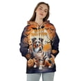 thumbnail image 4 of Mummy Miniature American Shepherd Happy Halloween with Pumpkins Bats Spooky Fun All Over Print 3D Hoodie Unisex Merch Hoodies MAS Dog Lover Gifts - 00019, 4 of 6