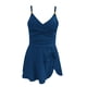 thumbnail image 4 of Trajes de baño tankini para mujer, moda de verano para mujer, color sólido con cojín en el pecho y sin soporte de acero, traje de baño con tirantes sin espalda, 4 of 4