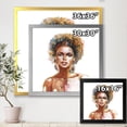 thumbnail image 4 of Designart 'Portrait of Afro American Woman V' Modern Framed Art Print, 4 of 4