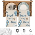 thumbnail image 5 of Coastal Beach Kitchen Towels Set of 4, Farmhouse Ocean Nautical Starfish Blue Beige Absorbent Dish Towels for Kitchen, Microfiber Hand Towel, Quick Drying Tea Towel for Cleaning Decorative Dishcloths, 5 of 7