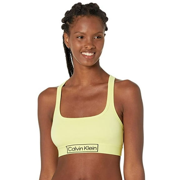Calvin Klein Women's Green Heritage Unlined Bralette, Small
