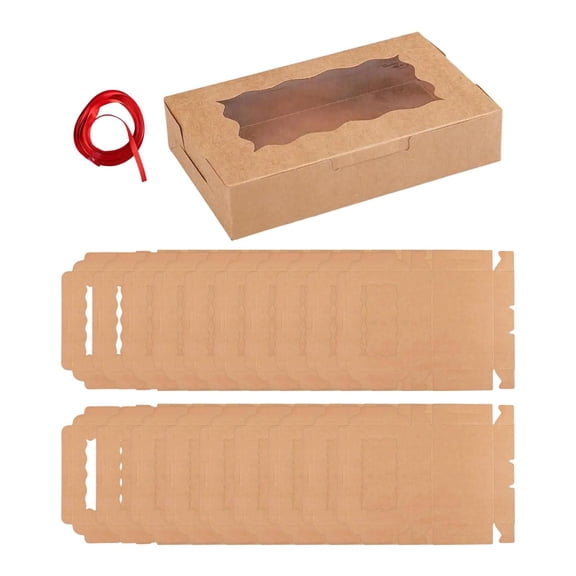 FashionCha 20Pcs Bakery Boxes Muffins Dessert Box Decorative Food Service Equipment Pastry