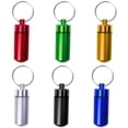 thumbnail image 2 of ShenMo 6PCS Aluminum Pill Box, Pill Box Keychain, Portable Mini Pill Bottle, Waterproof Mini Bottle, Medicine Vial Container Box, Aluminum Leakproof Capsule, 2 of 5