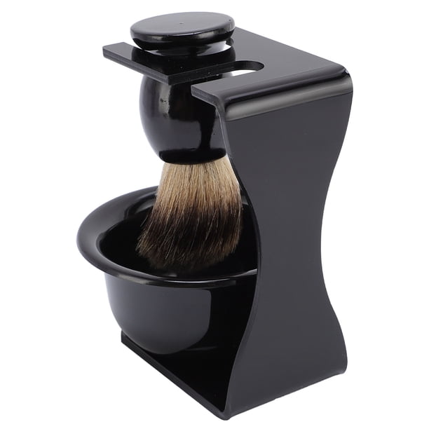 Juego De Brochas De Afeitar Para Hombre, Kit Portátil Para El Cuidado De La Barba, Brocha De Afeitar, Cuenco De Espuma Y Soporte Para Viajes