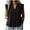 Black, variant on Tops for Women Trendy Summer Plus Size Lightweight V Neck Flutter Sleeve Shirts Button up Solid Blouse Casual Vacation Outfit