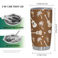 thumbnail image 2 of Taza de café Travel Tumbler Oasisdream de 600 ml con estampado de guitarra, 2 of 6