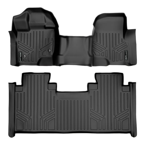 SMARTLINER 2 Rows Custom Fit Floor Liners Compatible with 2015 - 2025 Ford F-150 Super Cab