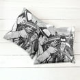thumbnail image 2 of Ambesonne Retro Throw Pillow Cover 2 Pack, Jazz Band in New York, 24", Black White, 2 of 6