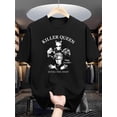 thumbnail image 1 of Camiseta gráfica Killer Queen para hombre: camiseta de verano de manga corta, suave y cómoda, informal, de mezcla de algodón con cuello redondo y diseño único "Muerde el polvo". Camiseta gráfica super, 1 of 6