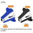 thumbnail image 3 of Uxcell Staplers Puller Steel Jaw Office Home Staple Remover Tools, Black Blue 2 Pack, 3 of 5