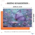 thumbnail image 3 of Wobogo Purple Sparkling Butterfly Highly Absorbent Polyester Doormat Anti-slip Anti-fouling Indoor Outdoor Entrance Welcome Mat 32×20in., 3 of 8