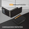 thumbnail image 4 of Premium PU Leather Flip Folio Case for Samsung Galaxy Z Flip 4, [One-Piece] [Anti-Slip] [Scratch Resistant] Slim Flexible Protective Card Slot Shockproof Wallet Cover - Black, 4 of 8