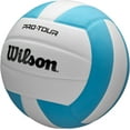 thumbnail image 2 of Pro  Indoor Volleyball - Teal/White, Official Size, 2 of 7