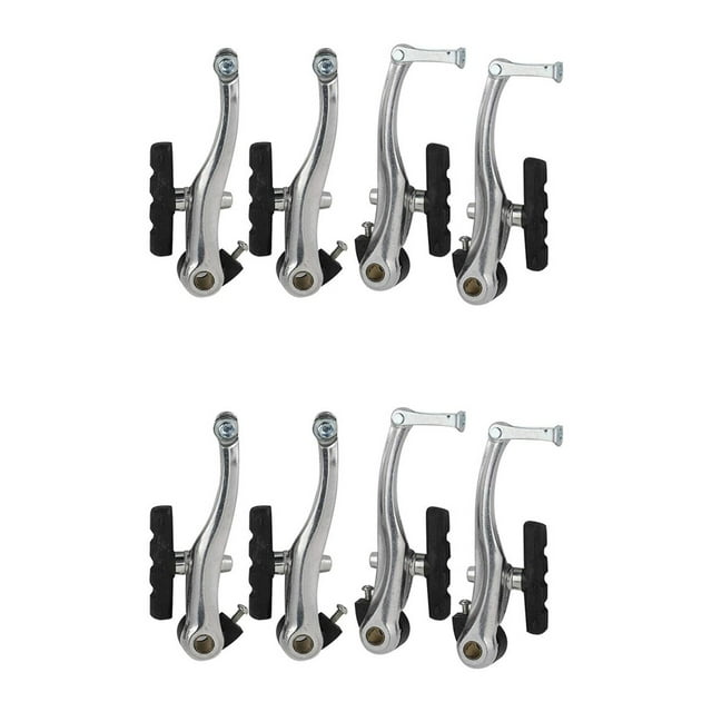 4 Pares de Frenos en V Universal de Bicicletas en V de Freno de Bicicleta de Montaña V Frenos Juego de Abrazaderas con Pastillas de Freno