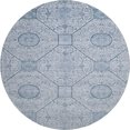 thumbnail image 2 of Addison Rugs Mayfield Premium Machine Washable Transitional Geometric Blue Round Rug, 8' x 8', 2 of 6