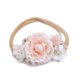 thumbnail image 5 of Cherrboll 3 diademas de flores para bebé niña, diademas florales de nailon súper suaves y elásticas para recién nacidos, 5 of 5