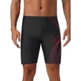 thumbnail image 1 of INSPIRAR CHIC Bañador de Hombre Trunk Verano Vacaciones Cintura Elástica Ajuste Regular Ropa Deportiva de Entrenamiento Bañador 30 Negro Rojo, 1 of 5