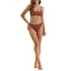 thumbnail image 2 of Conjuntos de bikini de tirantes ajustables para mujer de 2 piezas, parte inferior de cintura alta acanalada, trajes de baño, talla X-Large, rojo oscuro, 2 of 5