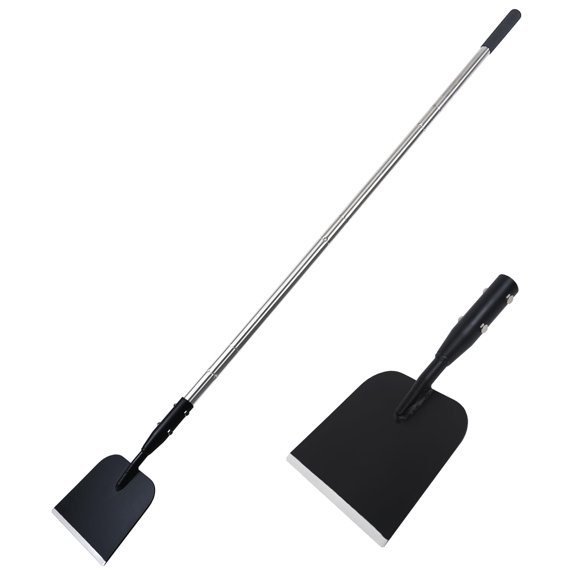 Pala BARAYSTUS con mango ajustable de 150 cm, raspador de nieve