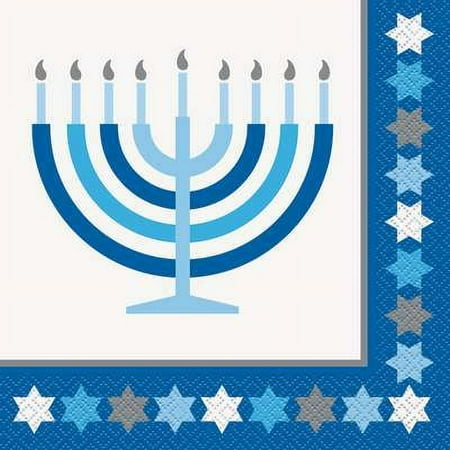 Starry Hanukkah Luncheon Napkins 16ct