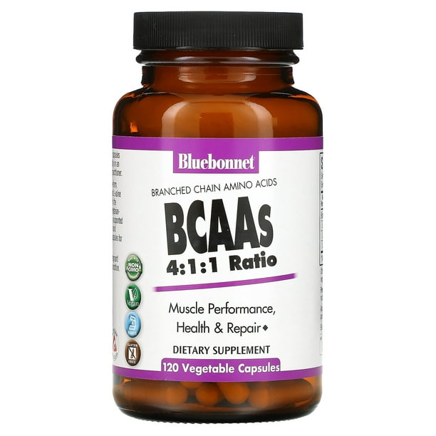 BCAAs 411 Ratio, 120 Vegetable Capsules, Nutrition