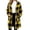 Yellow, variant on ibuvkizy Womens Buffalo Plaid Fuzzy Long Fleece Coat,Lapel Collar Button Up Teddy Sherpa Warm Oversized Winter Hooded Outer Jacket with Pockets,L