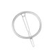 thumbnail image 1 of Guardurnaity Pinza para el pelo para mujer, pasador de aleación con forma de luna y boca redonda geométrica elegante Accesorio para el cabello plata 4.7 cm, 1 of 6