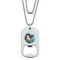 thumbnail image 1 of Wake Me Up When This Month is Over Funny Humor Military Dog Tag Bottle Opener Pendant, 1 of 4