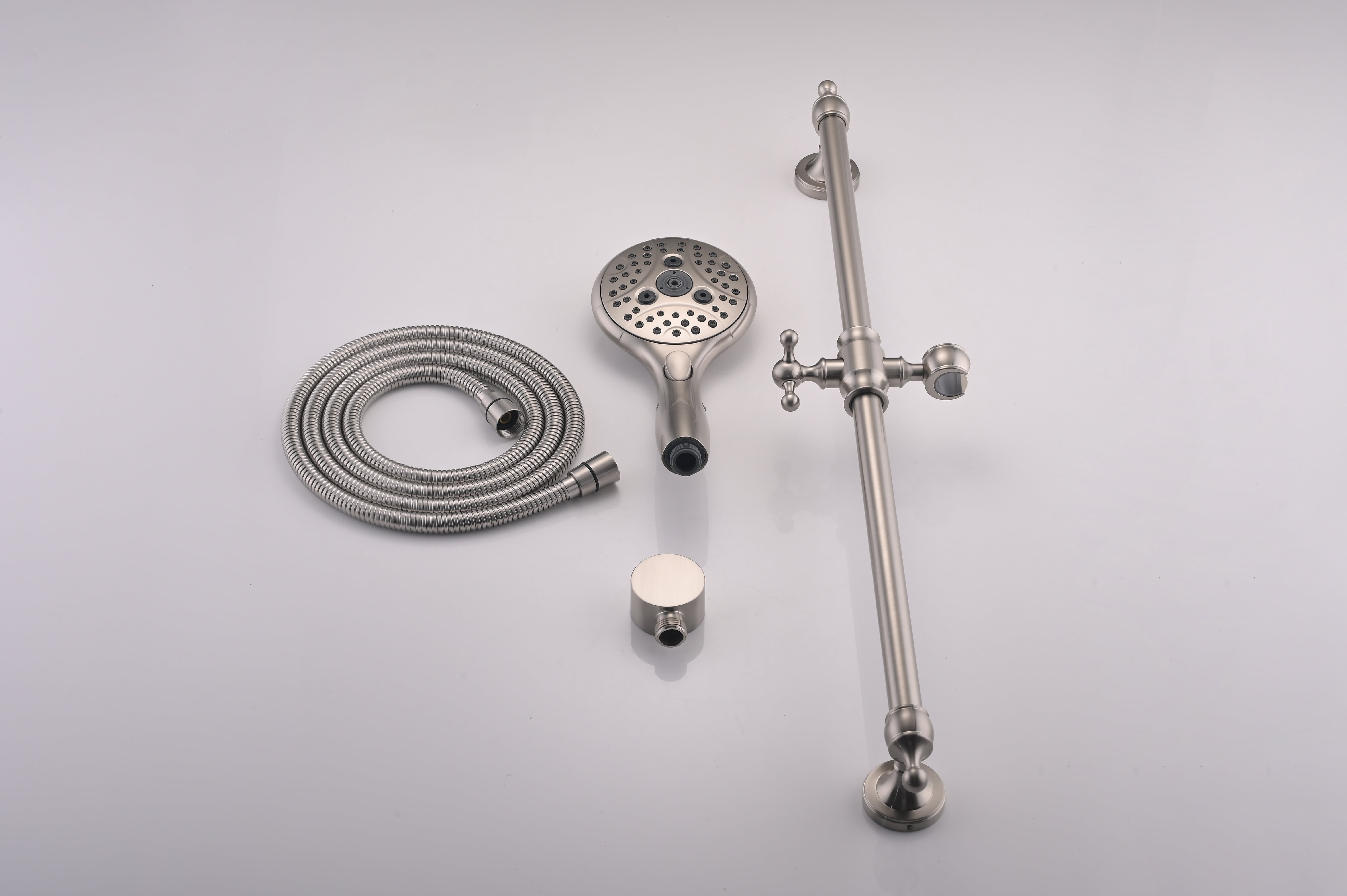 ‌6-Setting Handheld Shower Combo with Slide Bar & Pause Switch (Chrome)