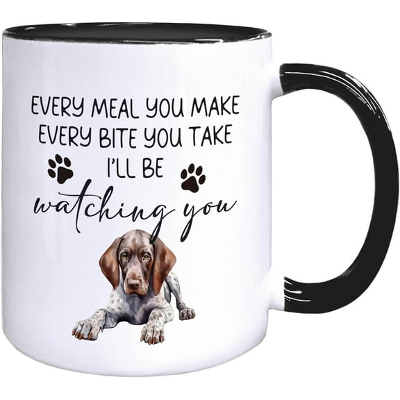 German Shorthaired Pointer Gifts Dog Coffee Mugs - German Shorthaired Pointer Dog Coffee Teacup, Dogs Gifts for Dogs Lovers Women Men, I'll Be Watching You FunnyDog Ceramic CoffeeMug 11oz