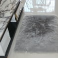 thumbnail image 3 of DOLITY Artificial Wool Sheepskin Room Floor Rug Carpet Mat Gray, 3 of 9