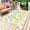 White, variant on Watercolor Lemons Outdoor Rug for Patio/Deck/Porch, Non-Slip Large Area Rug 3 x 5 Ft, Summer Farmhouse Blue Floral Indoor Outdoor Rugs Washable Area Rugs, Reversible Camping Rug Carpet Runner