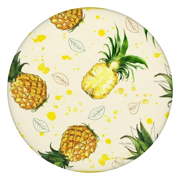 Lemon Lover Tablecloth Yellow Fruit Print Summer Floral Pattern Retro Vintage Design for Dining