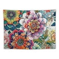 thumbnail image 5 of Creowell Colorful Floral Tapestry Wall hanging, Bright Boho Fabric Blossom Tapestries, Multi Color Tapestry for Bedroom Home Hippie Wall Decor Painting, 5 of 6