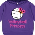 thumbnail image 3 of Inktastic Volleyball Butterfly Princess Toddler Hoodie, 3 of 4