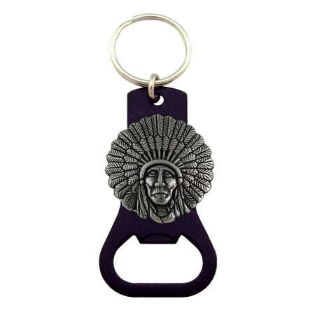 - Indian Chief Car Keychain Beer Soda Cap Bottle Opener
