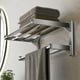thumbnail image 1 of Horivan 2 Packs No Drill Wall Mounted Towel Rack Bathroom Shelves Rustproof Aluminum Storage Organizer Space Saving Double Rod for Kitchen Bath Decor, 1 of 6