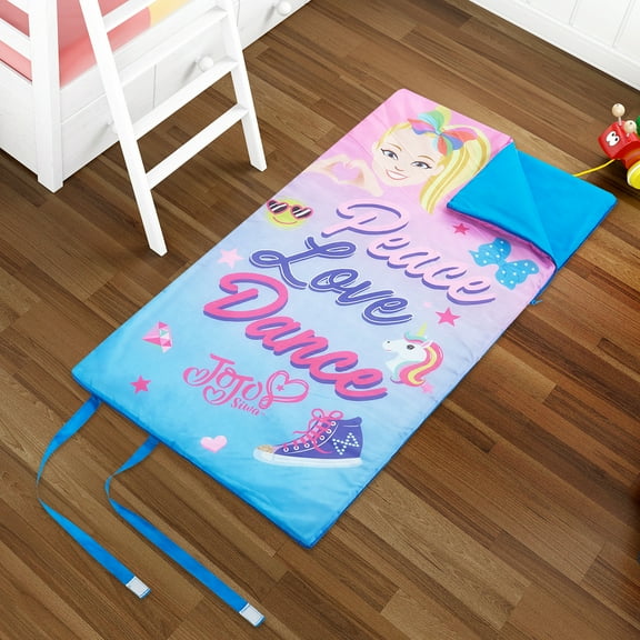 Nickelodeon Jojo Siwa Kids Slumber Bag with Side Zipper, 26" x 46", Polyester
