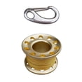 thumbnail image 4 of jinwen Aluminum Scuba Diving Finger Spool Reel+10m Line+ Link Golden, 4 of 9