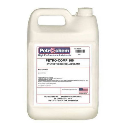 Petrochem Compressor Oil,1 gal.,Jug,Mineral Oil PETRO-COMP 100-001